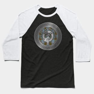 Clan Anderson Crest & Tartan Knot Baseball T-Shirt